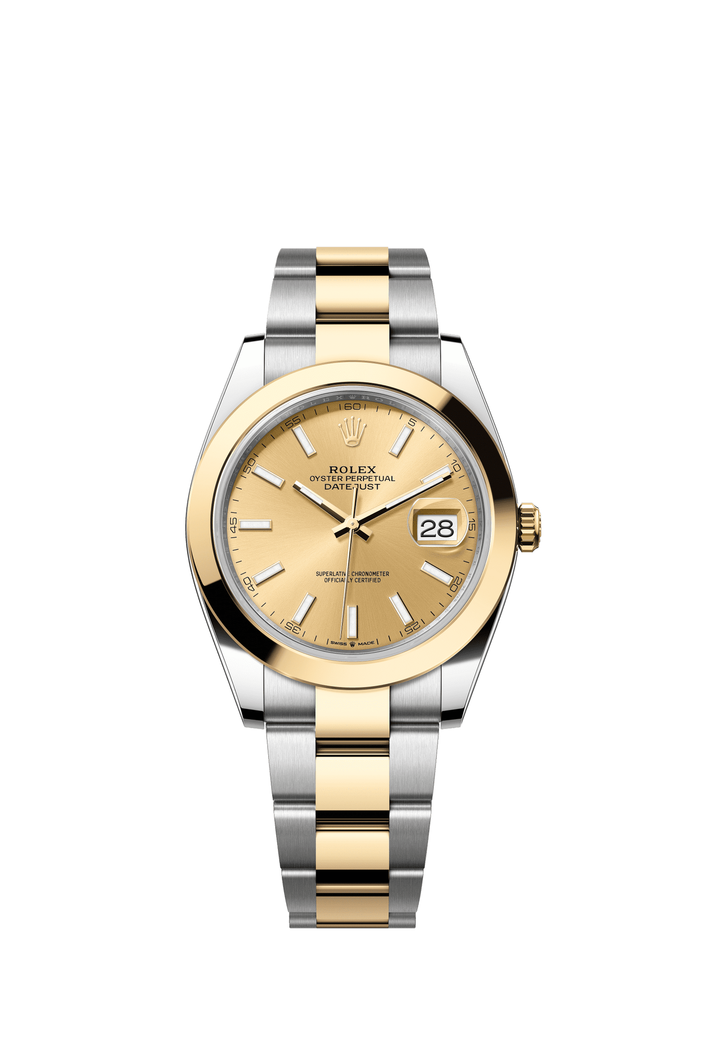 Rolex Datejust 41 41 mm Champagne-Colour Dial Oystersteel and 18k Yellow Gold Oyster Bracelet m126303-0009