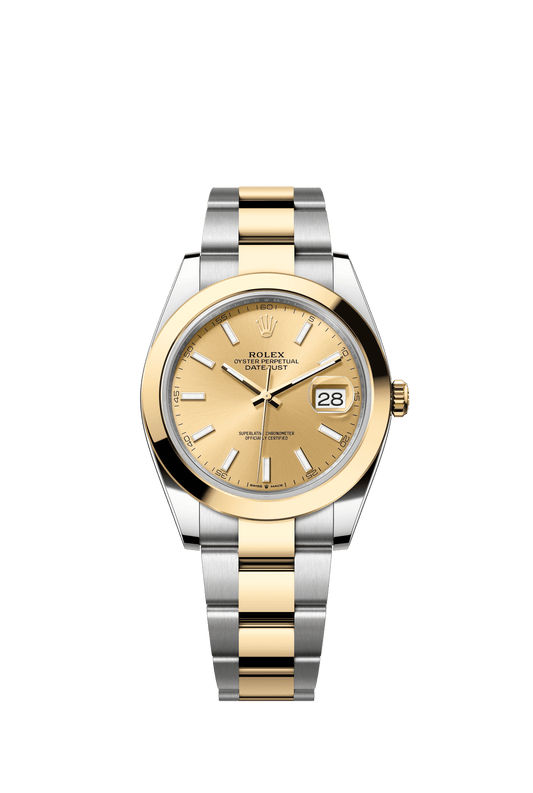 Rolex Datejust 41 41 mm Champagne-Colour Dial Oystersteel and 18k Yellow Gold Oyster Bracelet m126303-0009