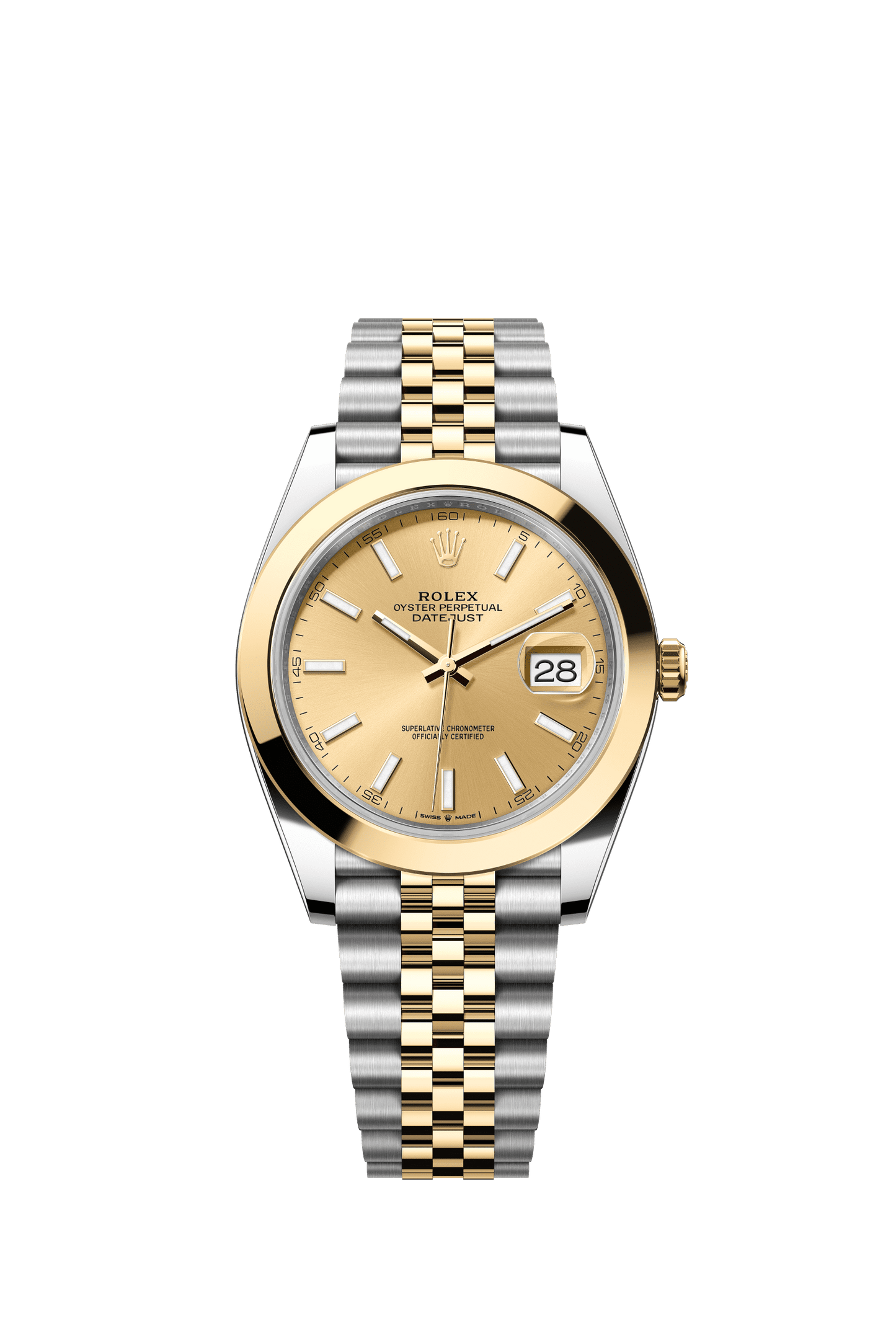 Rolex Datejust 41 41 mm Champagne-Colour Dial Oystersteel and 18k Yellow Gold Jubilee Bracelet m126303-0010