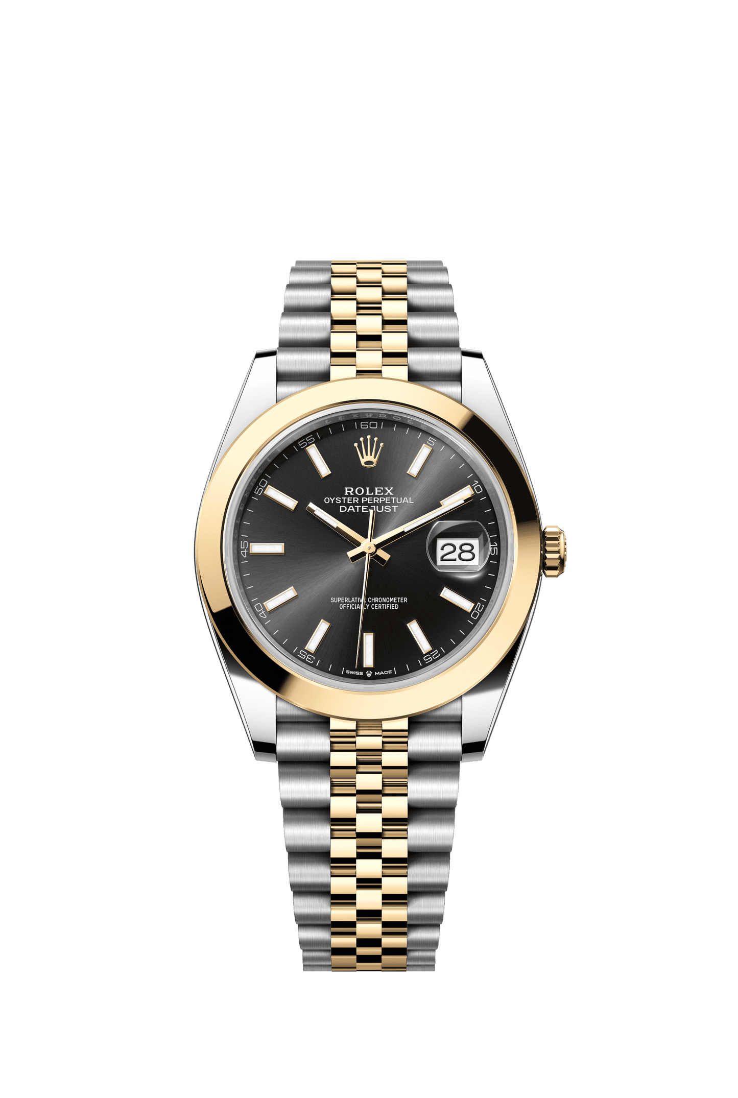 Rolex Datejust 41 41 mm Bright Black  Dial Oystersteel and 18k Yellow Gold Jubilee Bracelet m126303-0014