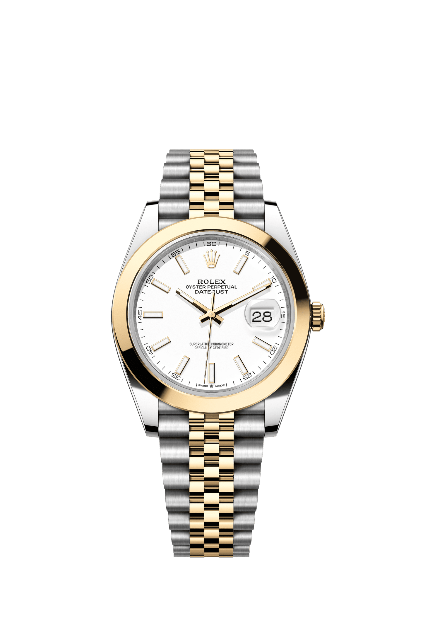 Rolex Datejust 41 41 mm White  Dial Oystersteel and 18k Yellow Gold Jubilee Bracelet m126303-0016