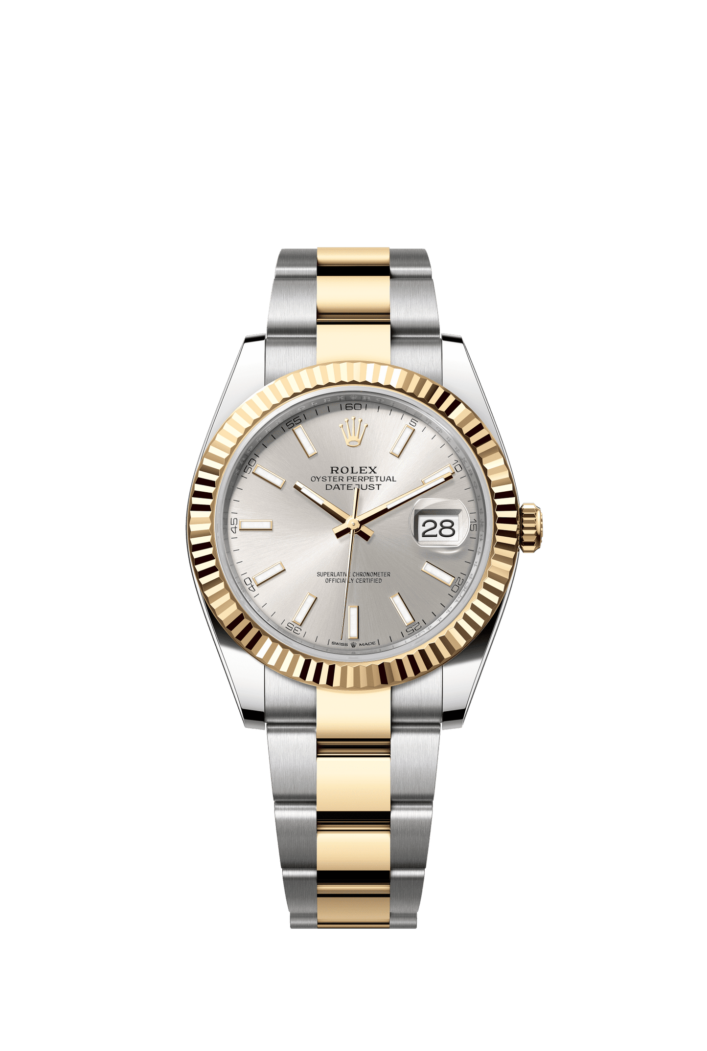 Rolex Datejust 41 41 mm Silver  Dial Oystersteel and 18k Yellow Gold Oyster Bracelet m126333-0001