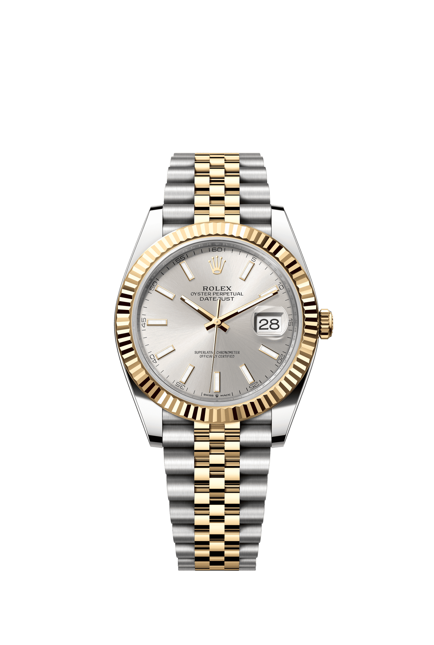 Rolex Datejust 41 41 mm Silver  Dial Oystersteel and 18k Yellow Gold Jubilee Bracelet m126333-0002