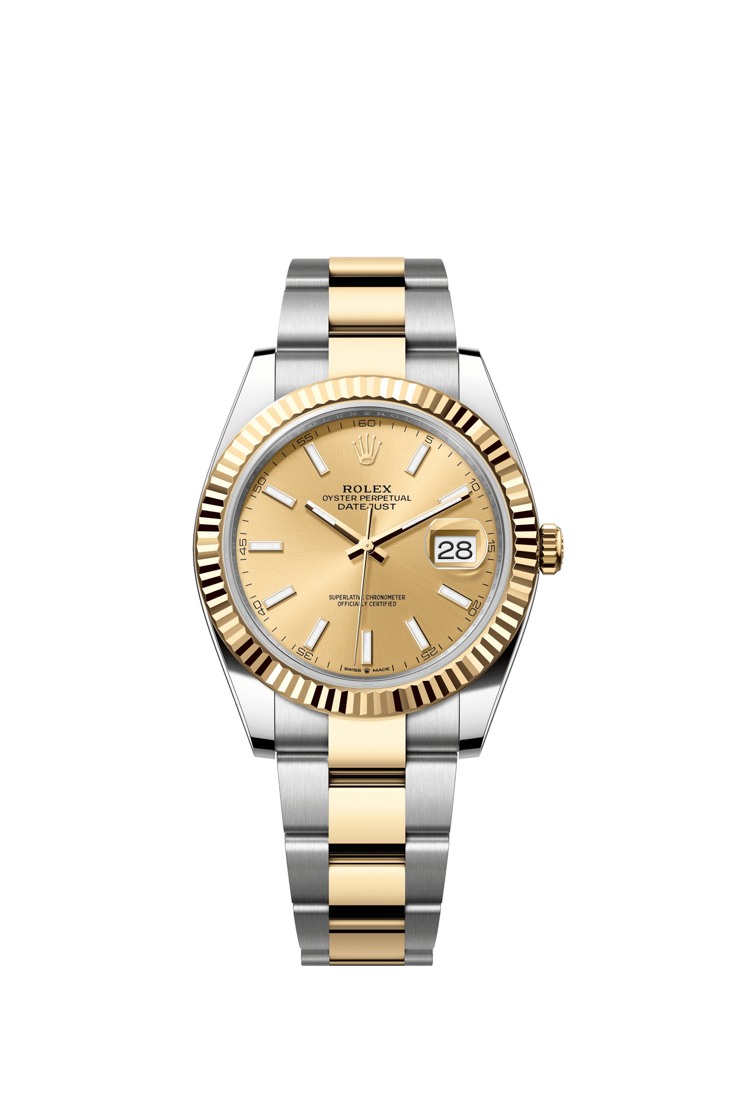 Rolex Datejust 41 41 mm Champagne-Colour Dial Oystersteel and 18k Yellow Gold Oyster Bracelet m126333-0009