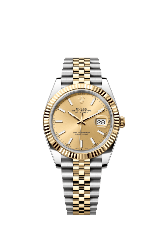 Rolex Datejust 41 41 mm Champagne-Colour Dial Oystersteel and 18k Yellow Gold Jubilee Bracelet m126333-0010