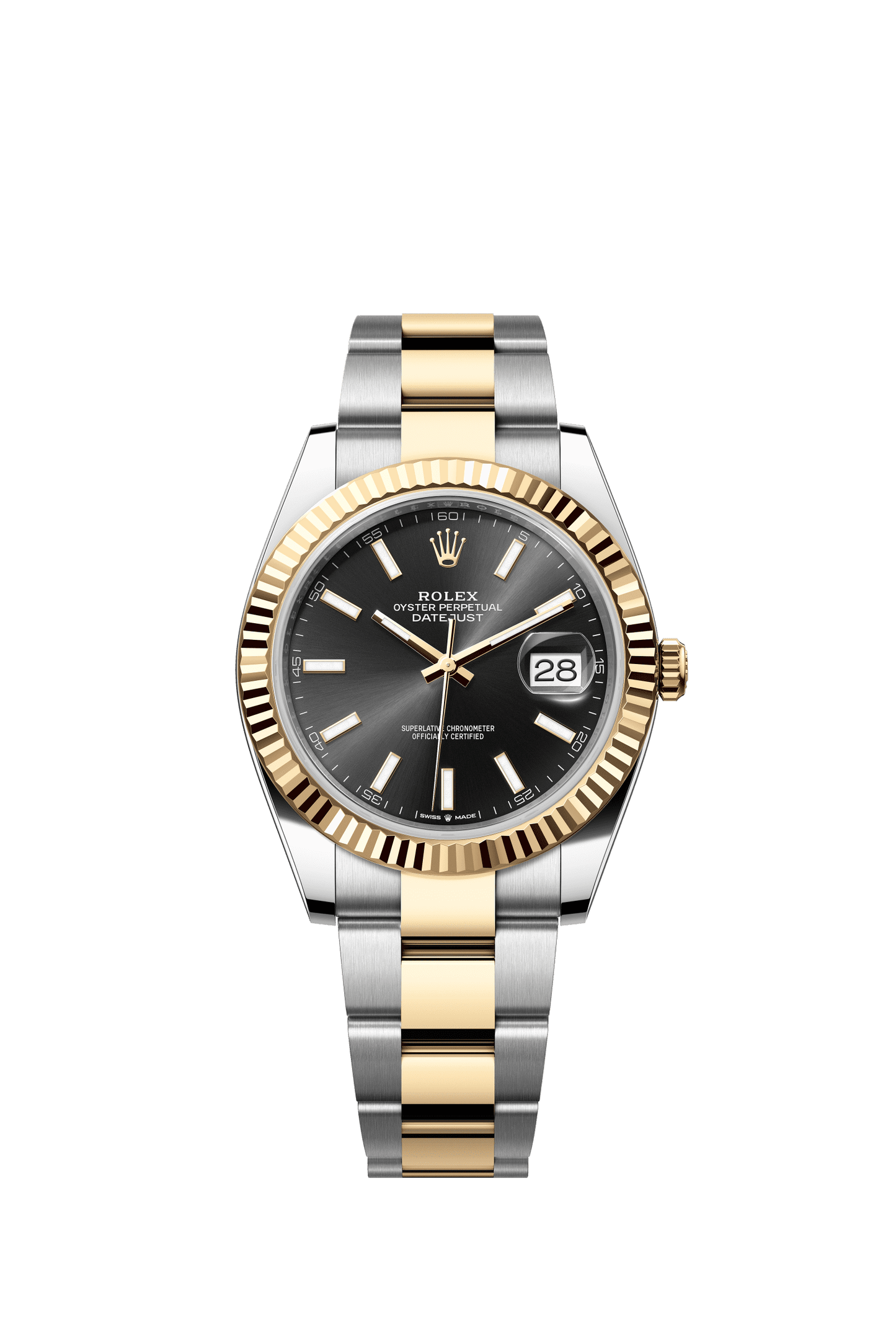 Rolex Datejust 41 41 mm Bright Black Dial Oystersteel and 18k Yellow Gold Oyster Bracelet m126333-0013