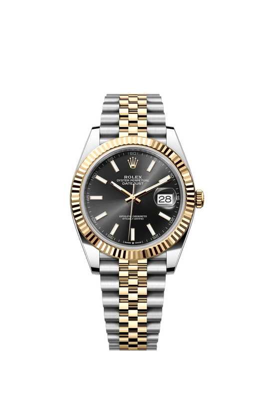 Rolex Datejust 41 41 mm Bright Black Dial Oystersteel and 18k Yellow Gold Jubilee Bracelet m126333-0014