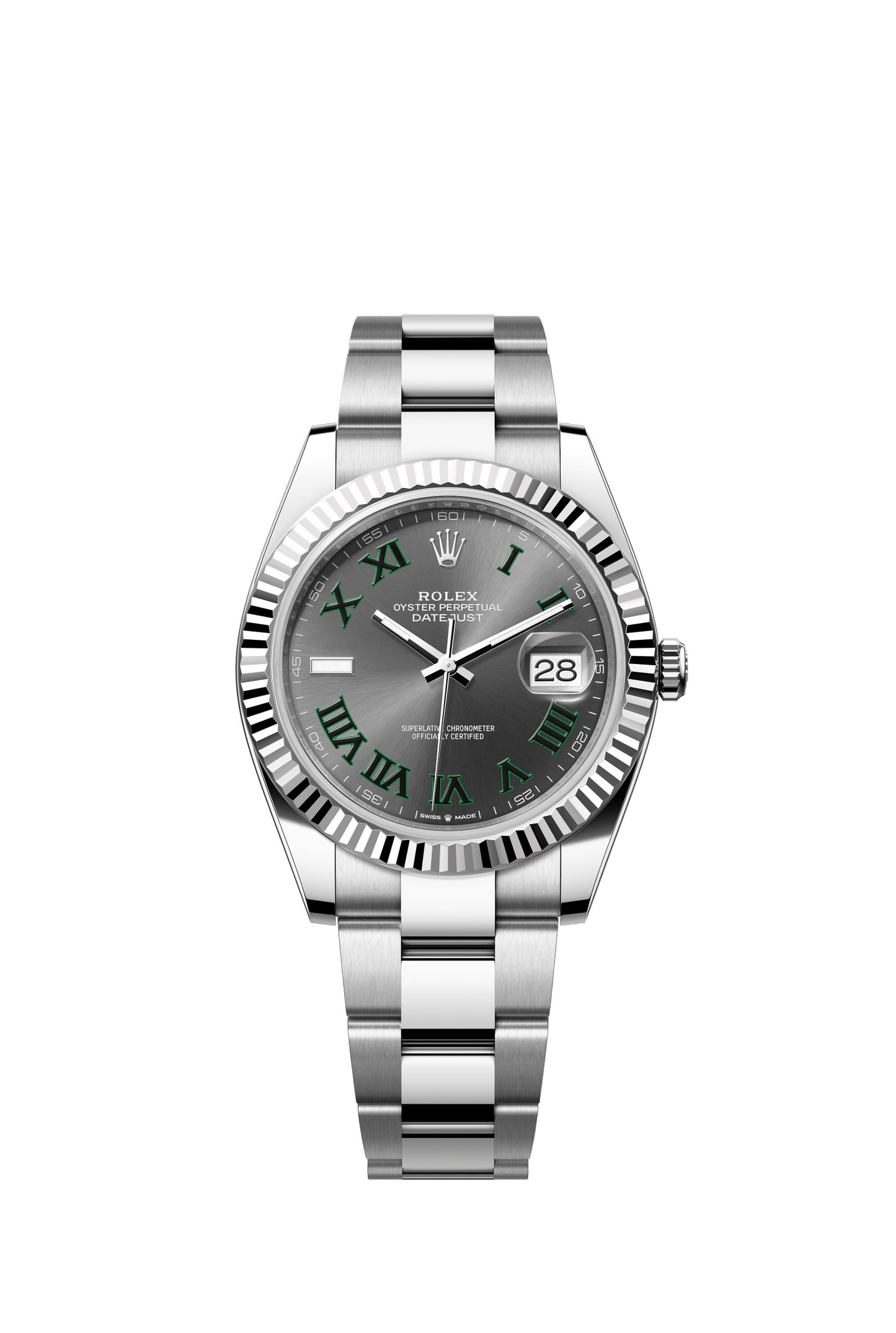 Rolex Datejust 41 41 mm Slate  Dial Oystersteel and White Gold Oyster Bracelet m126334-0021