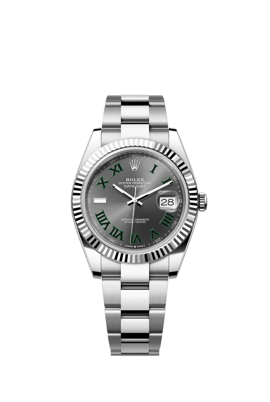 Rolex Datejust 41 41 mm Slate  Dial Oystersteel and White Gold Oyster Bracelet m126334-0021