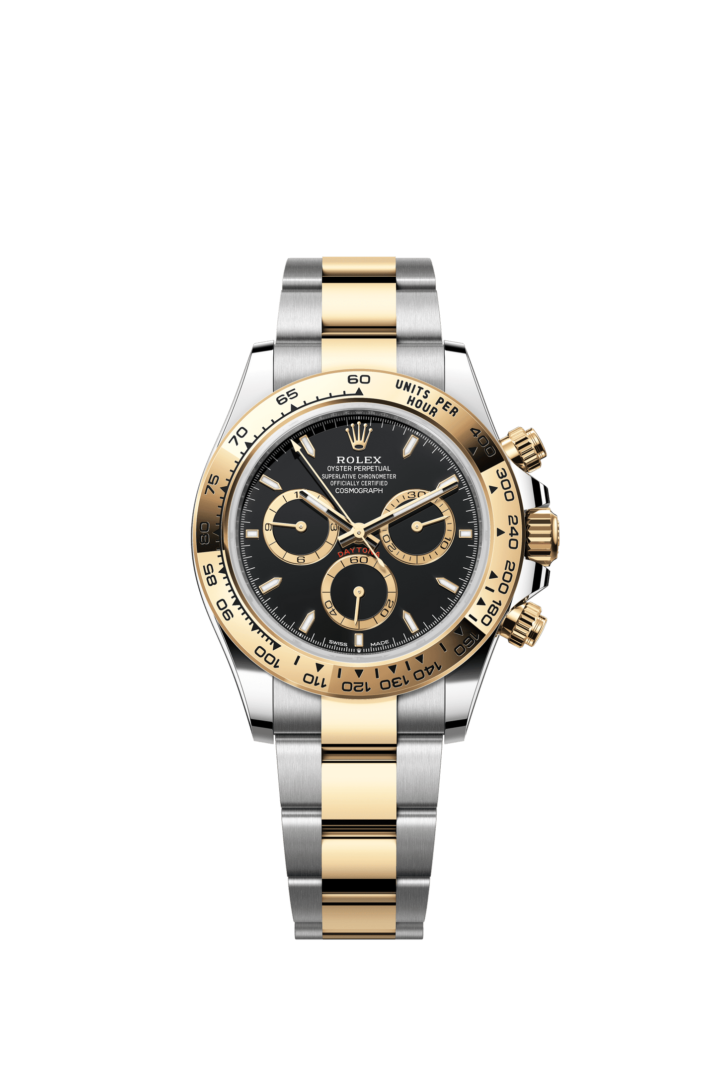 Rolex Oyster 40 mm Black, Golden Counter Rings Dial 18 kt Everose GoldYellow Rolesor - combination of Oystersteel and yellow gold Oysterflex m126503-0003