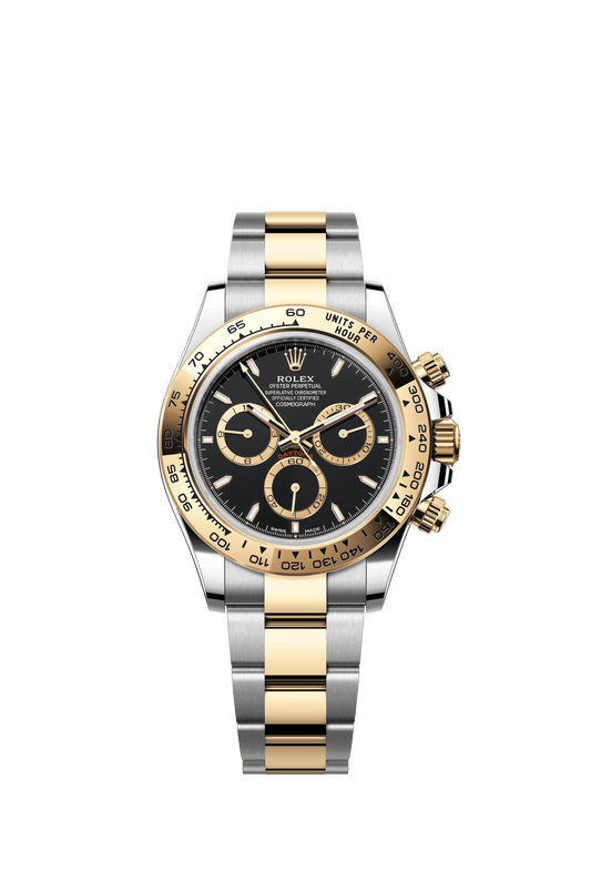 Rolex Oyster 40 mm Black, Golden Counter Rings Dial 18 kt Everose GoldYellow Rolesor - combination of Oystersteel and yellow gold Oysterflex m126503-0003