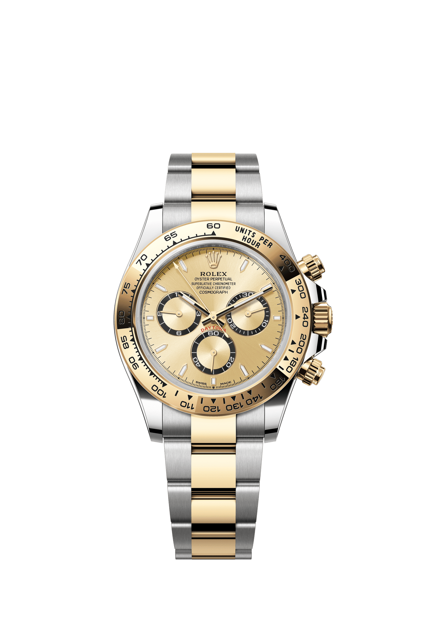 Rolex Oyster 40 mm Golden, Black, Counter Rings Dial Yellow Rolesor - combination of Oystersteel and yellow gold Oysterflex m126503-0004