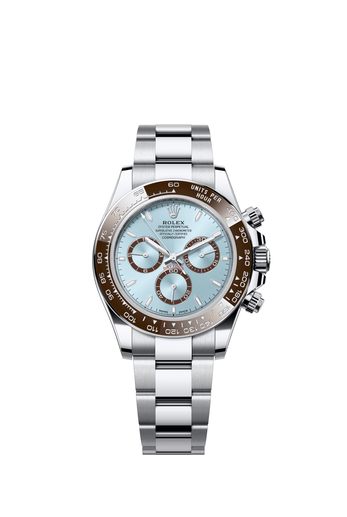 Rolex Cosmograph Daytona 40 mm Ice-Blue Dial Platinum Oyster Bracelet m126506-0001