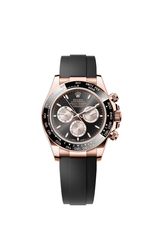 Rolex Oyster 42 mm Bright Black and Sundust Dial 18 kt Everose gold  Oysterflex m126515ln-0002