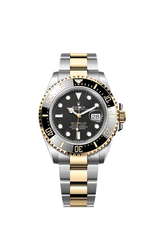 Rolex Sea-Dweller 43 mm Black Dial Oystersteel And Yellow Gold Oyster Bracelet m126603-0001