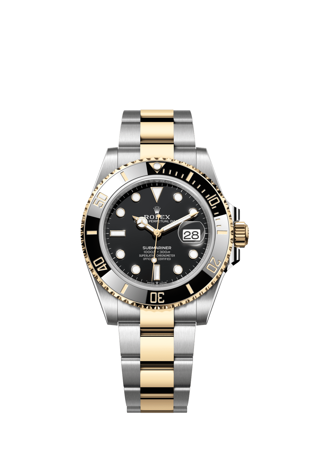 Rolex Submariner Date 41 mm Black Dial Oystersteel And Yellow Gold Yellow Rolesor Bracelet m126613ln-0002