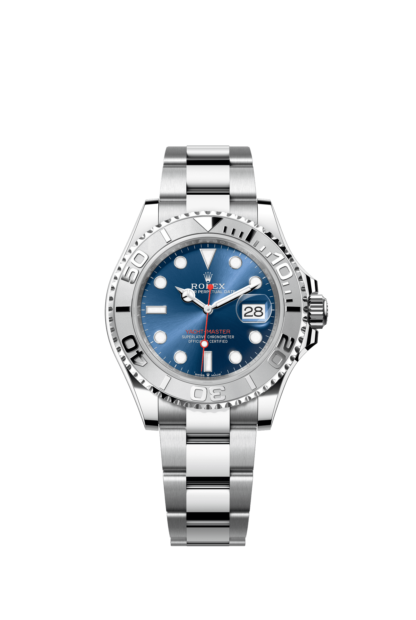 Rolex Yacht-Master 40 40 mm Bright blue Dial Oystersteel and platinum  Oyster bracelet m126622-0002