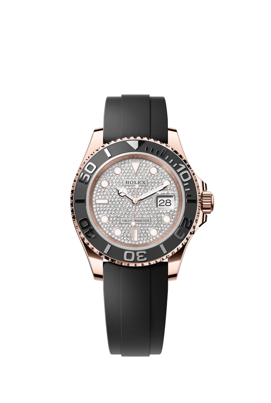 Rolex Yacht-Master 40 40 mm Diamond-paved Dial 18 kt Everose gold  Oysterflex bracelet m126655-0005