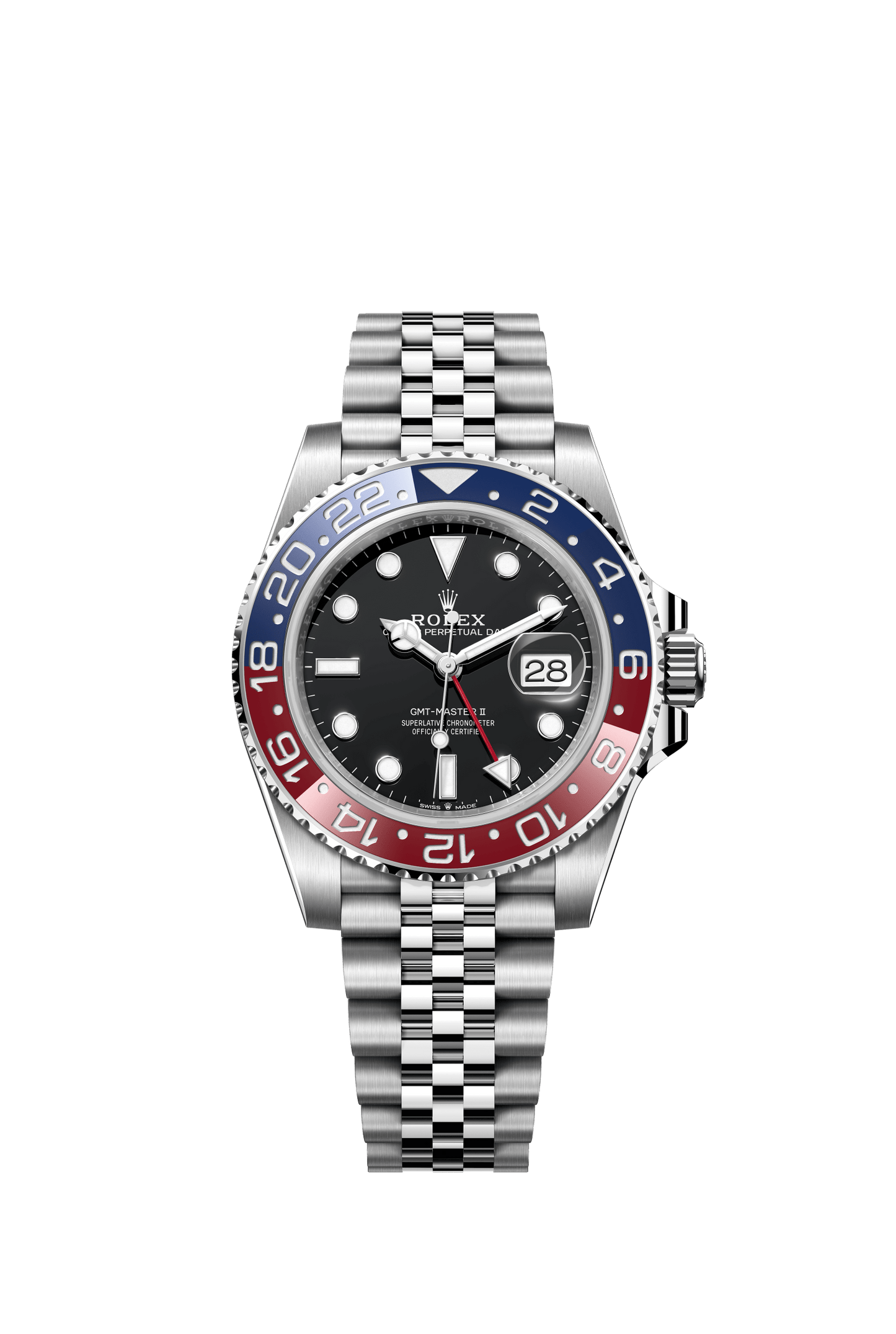 Rolex GMT-Master II 40 mm Black Dial Oystersteel Jubilee Bracelet m126710blro-0001