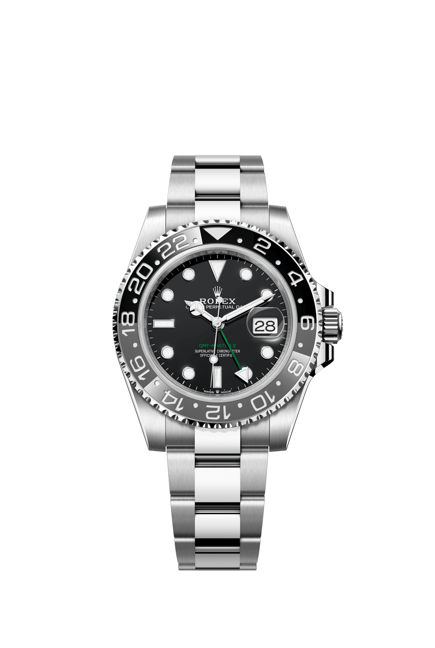 Rolex GMT-Master II 40 mm Black Dial Oystersteel Oyster Bracelet m126710grnr-0004