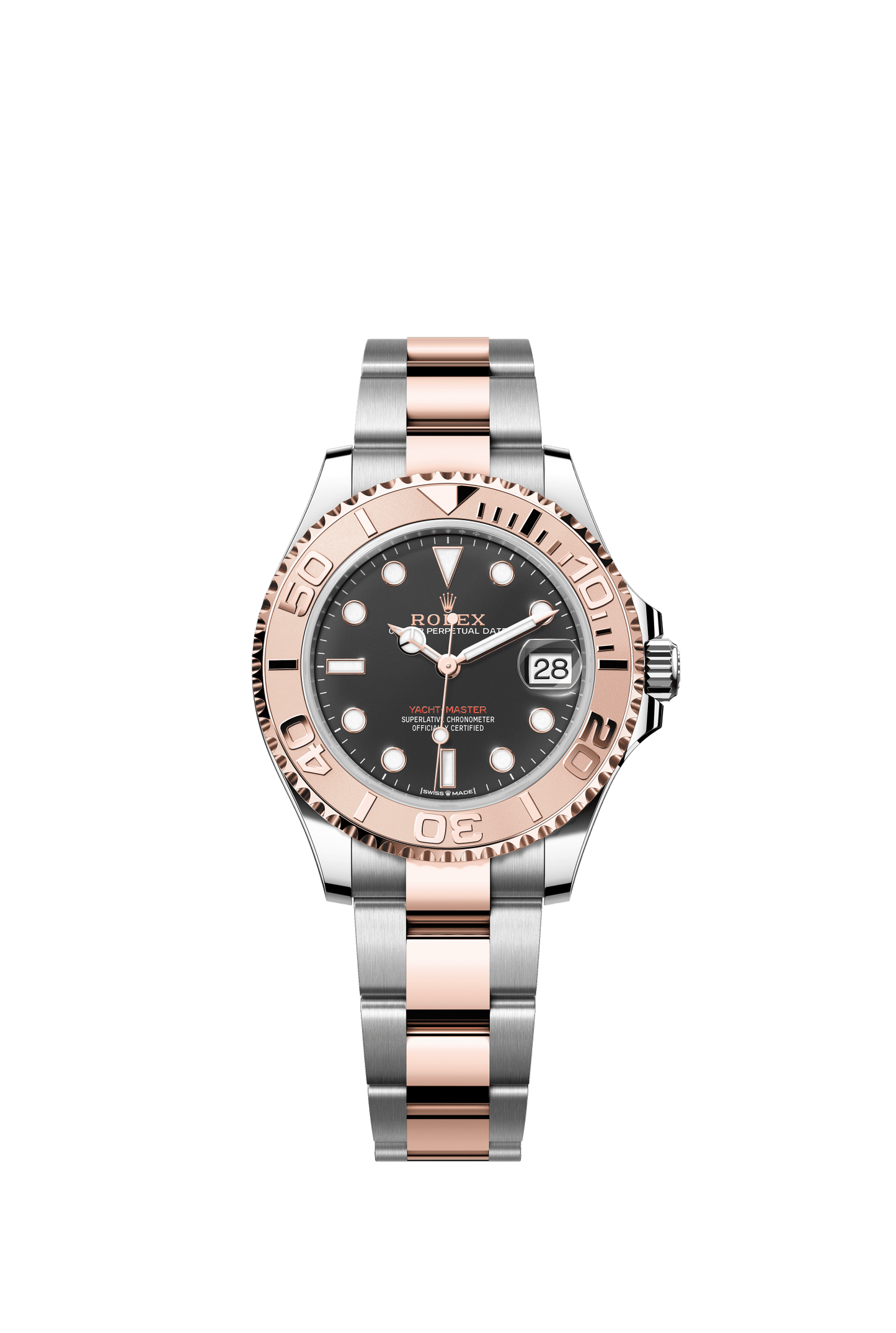 Rolex Yacht-Master 37 37 mm Intense black Dial Oystersteel and Everose gold  Oyster bracelet m268621-0004