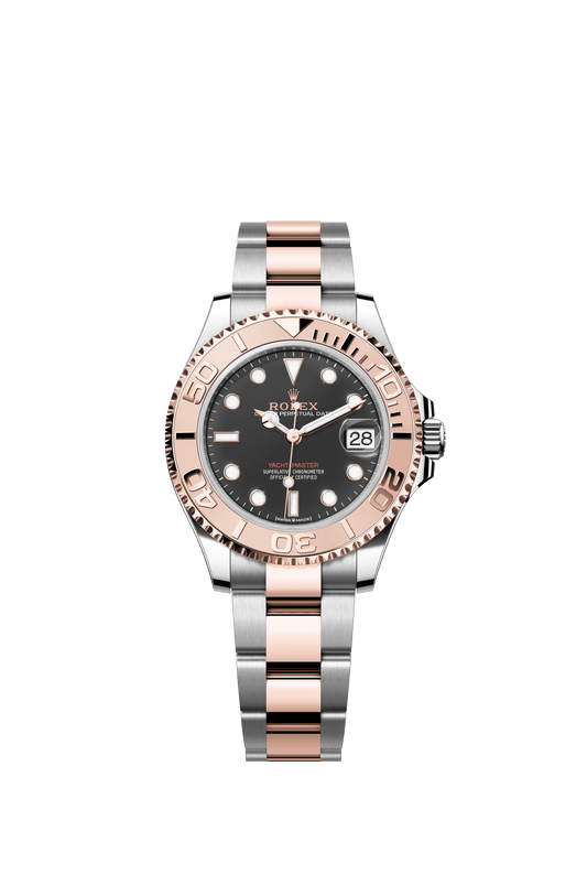 Rolex Yacht-Master 37 37 mm Intense black Dial Oystersteel and Everose gold  Oyster bracelet m268621-0004