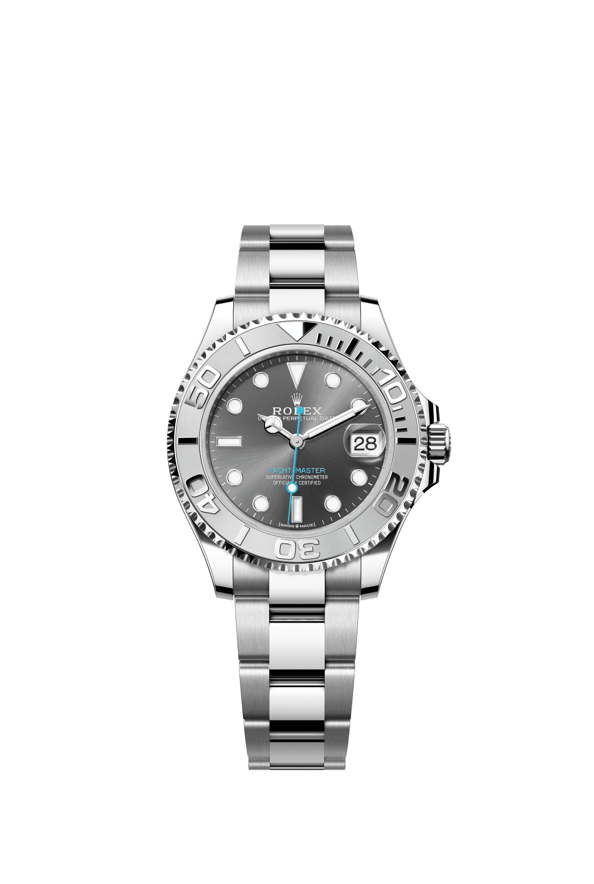 Rolex Yacht-Master 37 37 mm Slate Dial Oystersteel And Platinum Oyster Bracelet m268622-0002