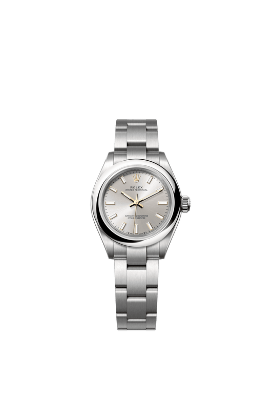 Rolex Oyster Perpetual 28 28 mm Silver Dial Oystersteel Oyster Bracelet m276200-0001