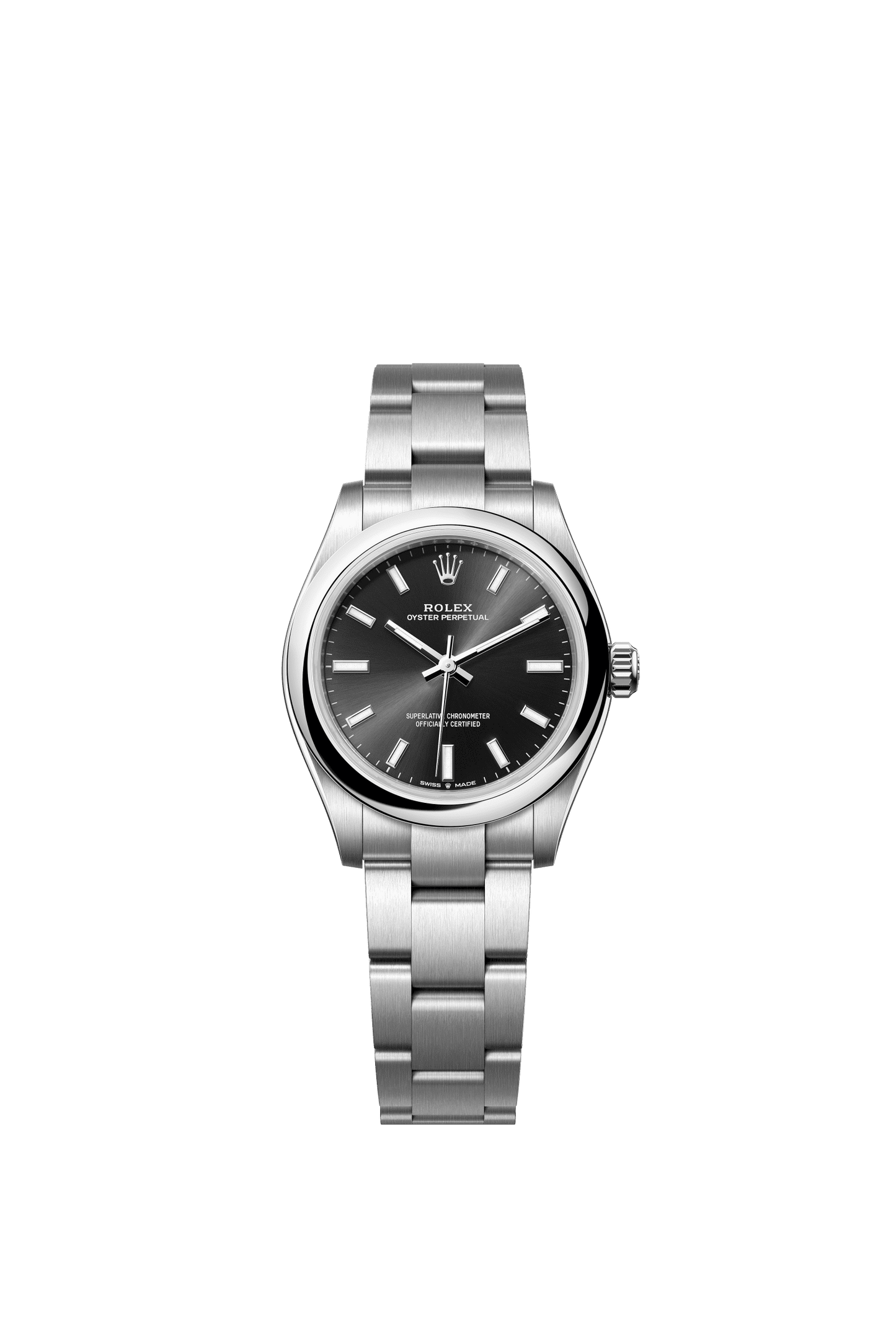 Rolex Oyster Perpetual 31 31 mm Bright Black Dial Oystersteel Oyster Bracelet m277200-0002