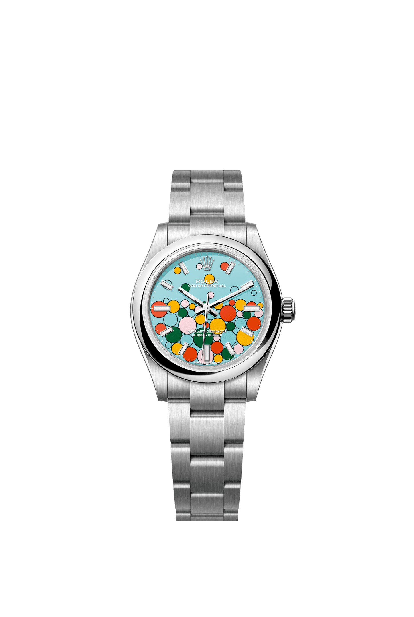 Rolex Oyster Perpetual 31 31 mm Turquoise Blue, Celebration-Motif Dial Oystersteel Oyster Bracelet m277200-0010