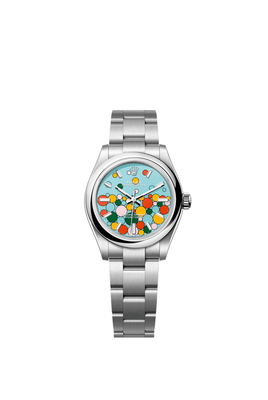 Rolex Oyster Perpetual 31 31 mm Turquoise Blue, Celebration-Motif Dial Oystersteel Oyster Bracelet m277200-0010