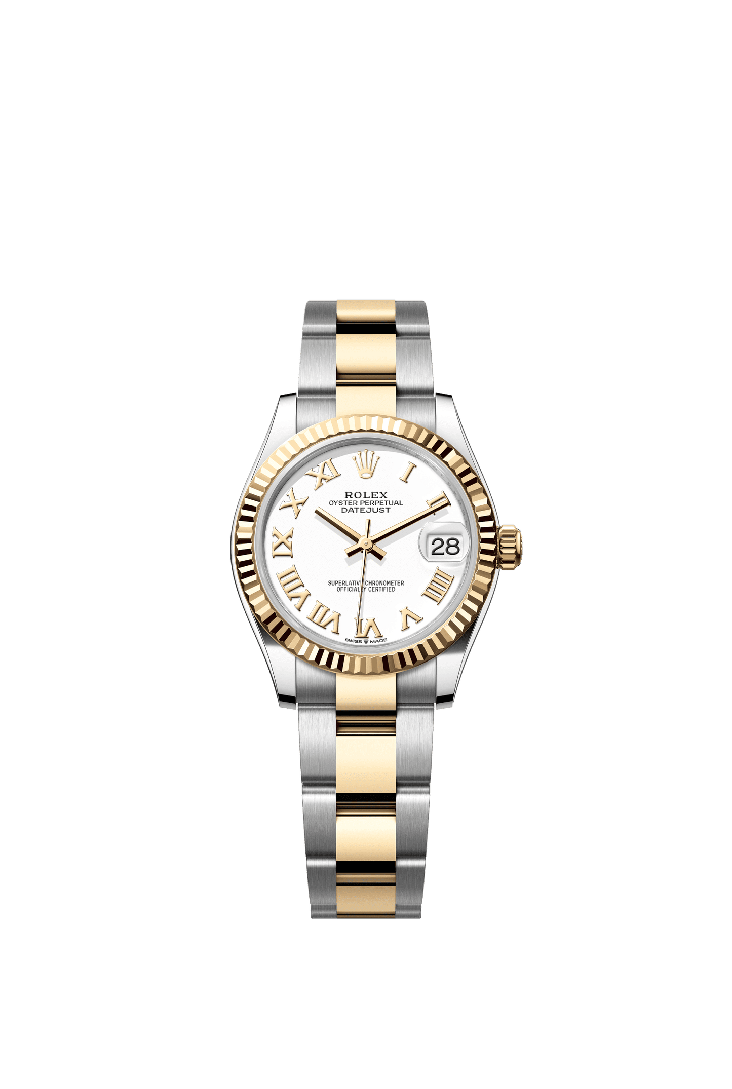 Rolex Datejust 31 31 mm White Dial Oystersteel and 18k Yellow Gold Oyster Bracelet m278273-0001