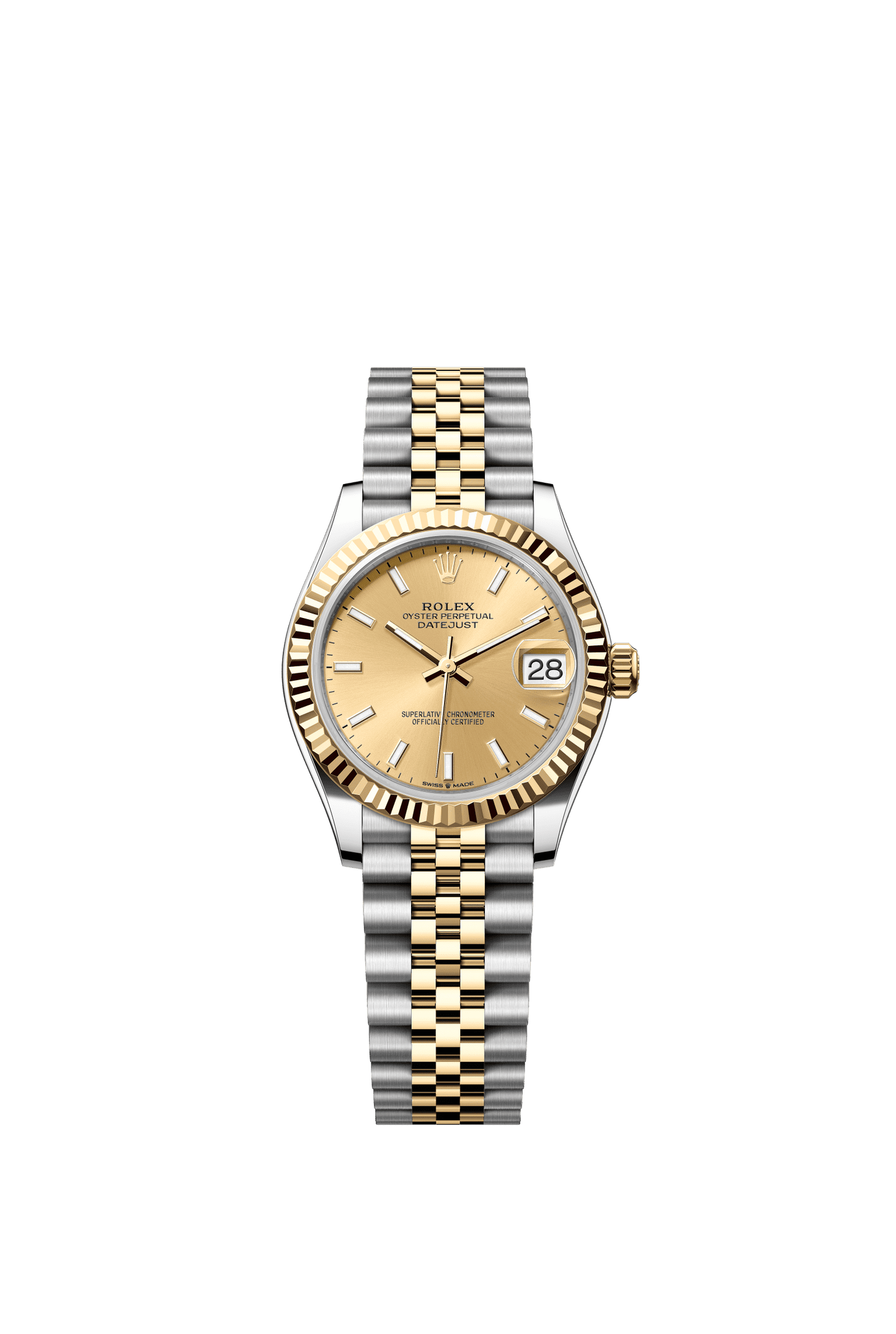 Rolex Datejust 31 31 mm Champagne-Colour Dial Oystersteel and 18k Yellow Gold Jubilee Bracelet m278273-0014