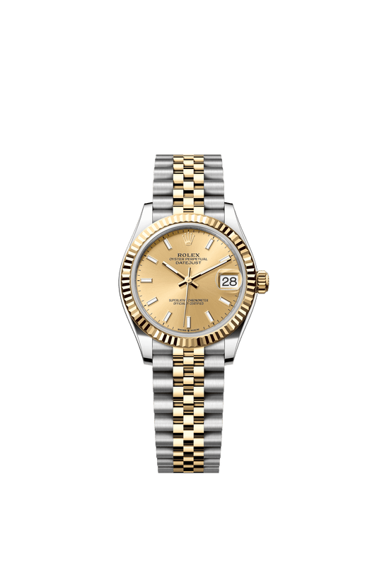 Rolex Datejust 31 31 mm Champagne-Colour Dial Oystersteel and 18k Yellow Gold Jubilee Bracelet m278273-0014