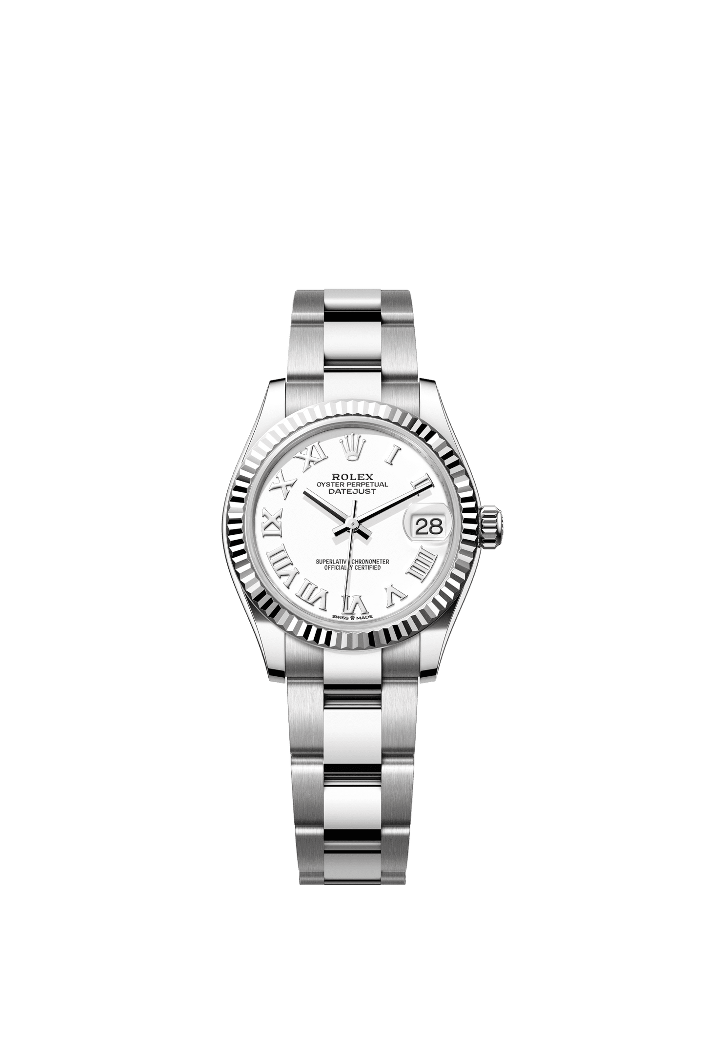 Rolex Datejust 31 31 mm White  Dial Oystersteel and White Gold Oyster Bracelet m278274-0009