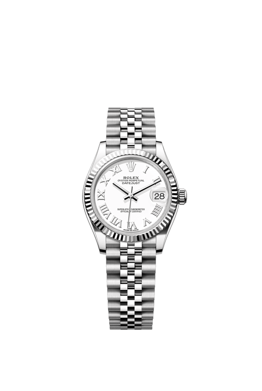 Rolex Datejust 31 31 mm White  Dial Oystersteel and White Gold Jubilee Bracelet m278274-0010