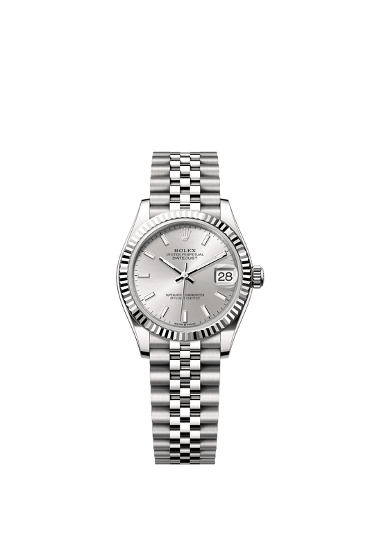 Rolex Datejust 31 31 mm Silver  Dial Oystersteel and White Gold Jubilee Bracelet m278274-0012