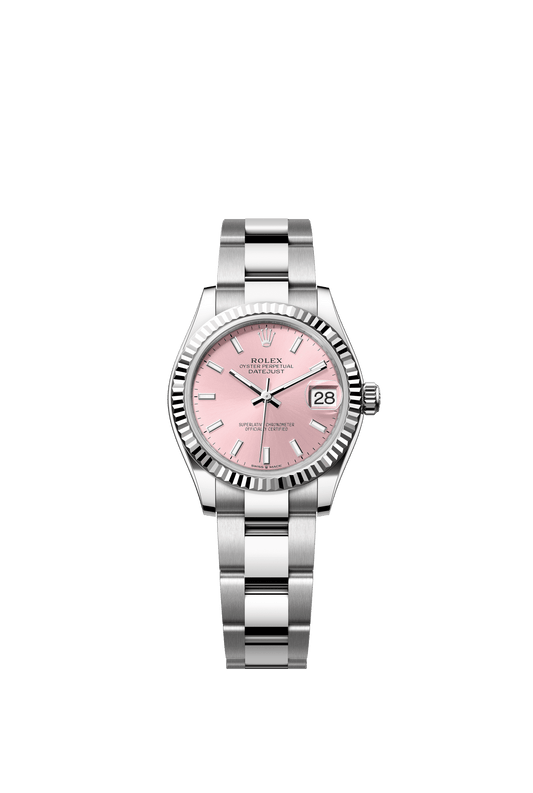 Rolex Datejust 31 31 mm Pink Dial Oystersteel and White Gold Oyster Bracelet m278274-0013