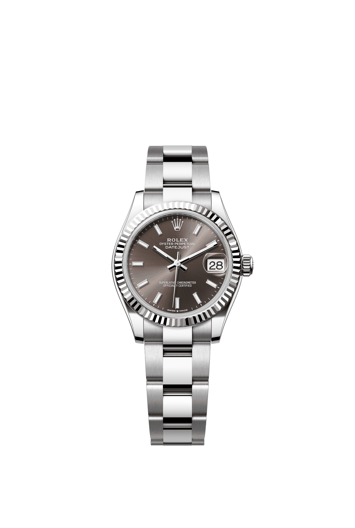 Rolex Datejust 31 31 mm Dark Grey Dial Oystersteel and White Gold Oyster Bracelet m278274-0015