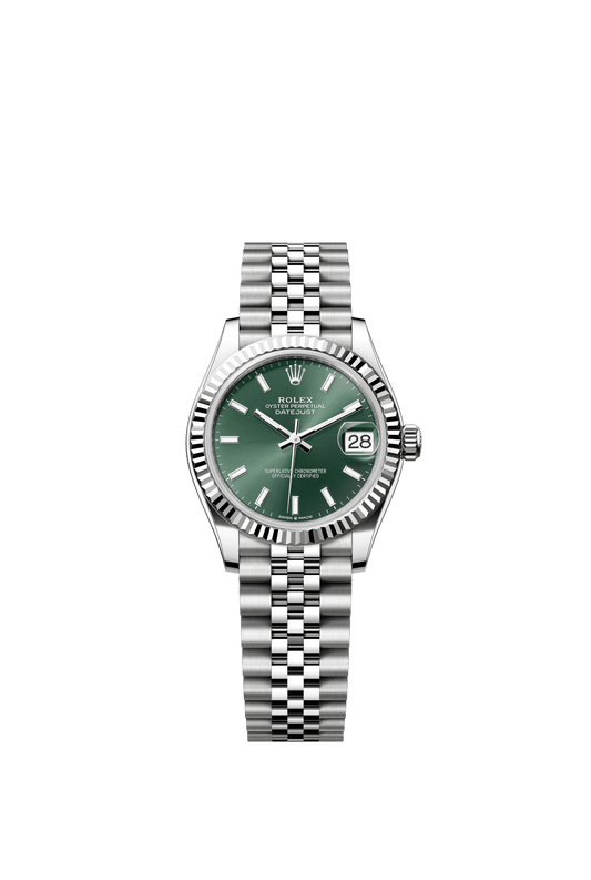 Rolex Datejust 31 31 mm Mint Green Dial Oystersteel and White Gold Jubilee Bracelet m278274-0018