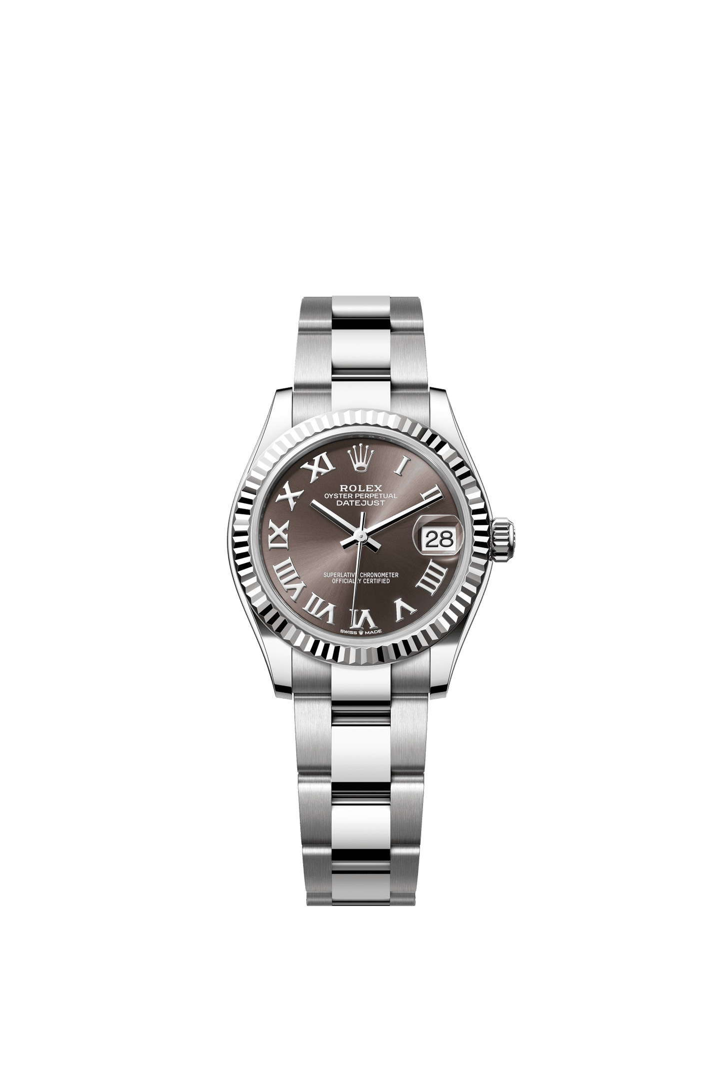 Rolex Datejust 31 31 mm Dark Grey Dial Oystersteel and White Gold Oyster Bracelet m278274-0021