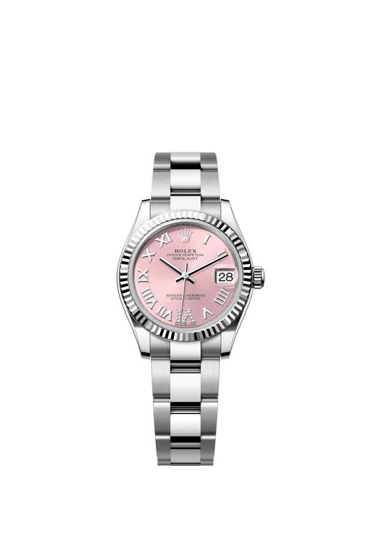 Rolex Datejust 31 31 mm Pink Set With Diamonds Dial Oystersteel and White Gold Oyster Bracelet m278274-0023