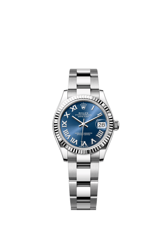 Rolex Datejust 31 31 mm Bright Blue Dial Oystersteel and White Gold Oyster Bracelet m278274-0033