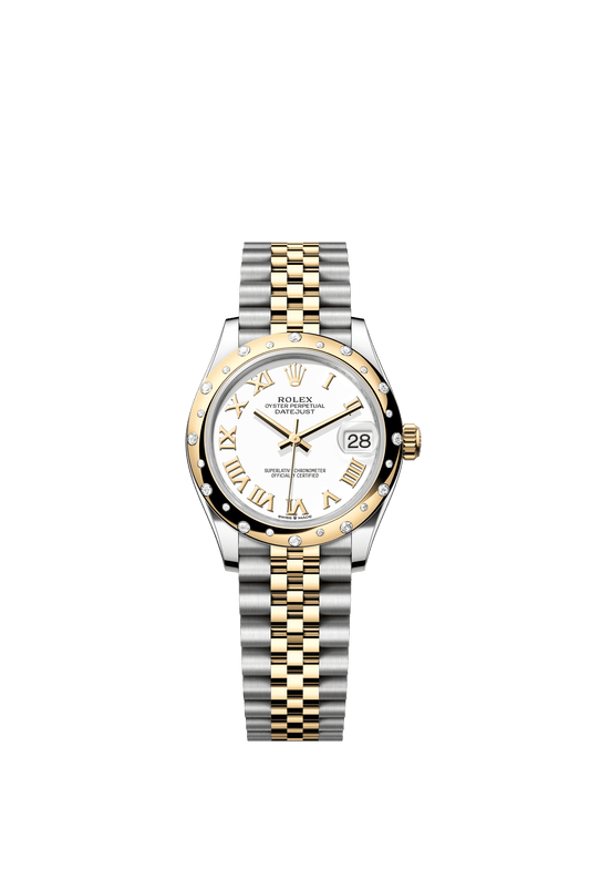 Rolex Datejust 31 31 mm White Dial with Diamonds  Oystersteel and 18k Yellow Gold Jubilee Bracelet m278343rbr-0002