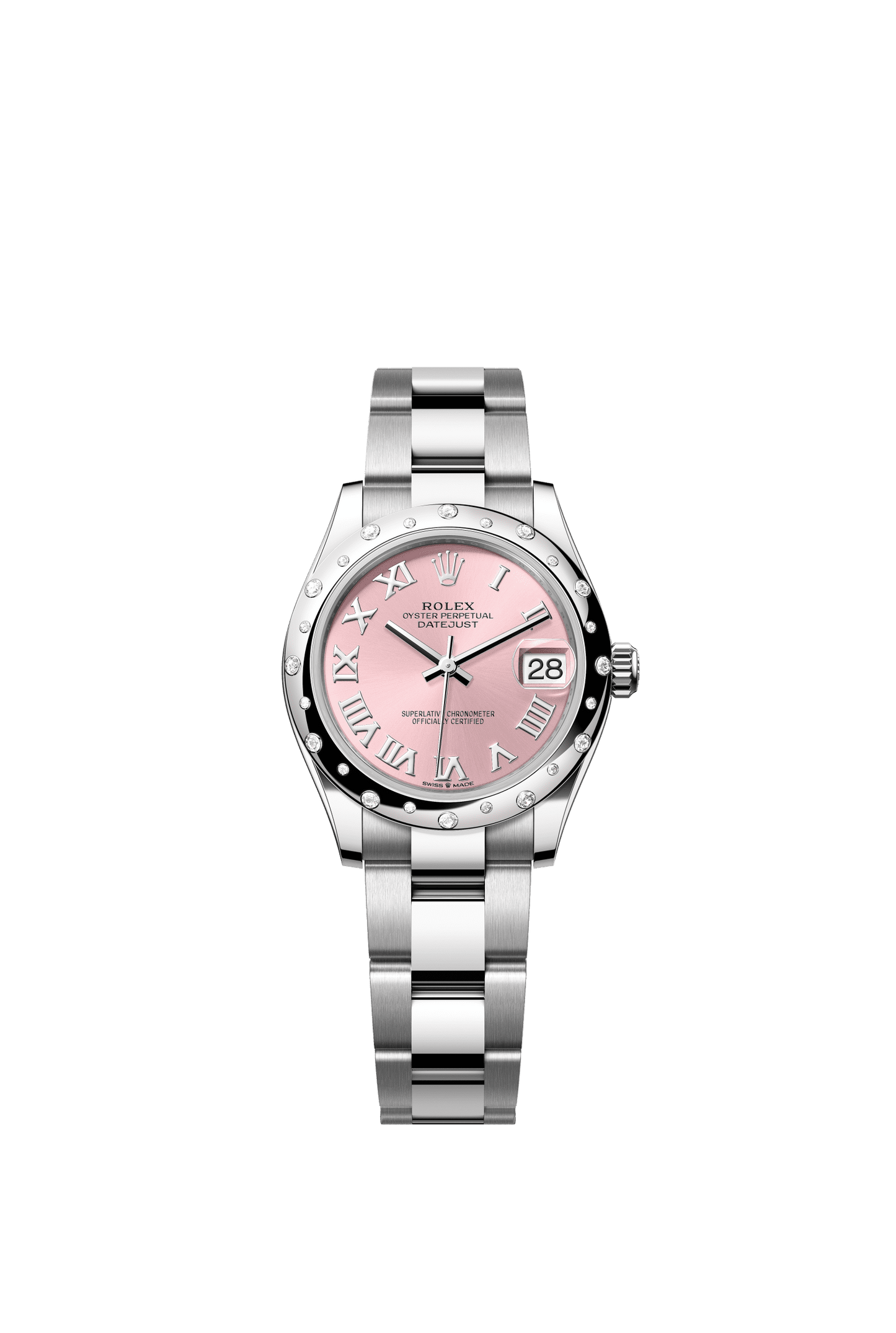 Rolex Datejust 31 31 mm Pink  Dial Oystersteel and White Gold Oyster Bracelet m278344rbr-0021