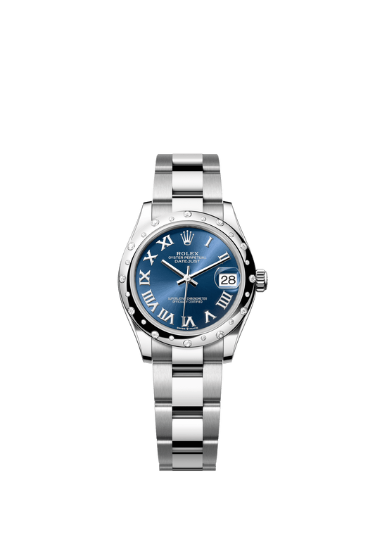 Rolex Datejust 31 31 mm Bright Blue Dial Oystersteel and White Gold Oyster Bracelet m278344rbr-0035