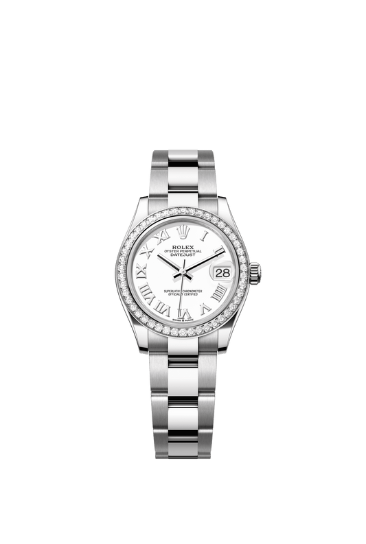 Rolex Datejust 31 31 mm White Dial with Diamonds Oystersteel and White Gold Oyster Bracelet m278384rbr-0013