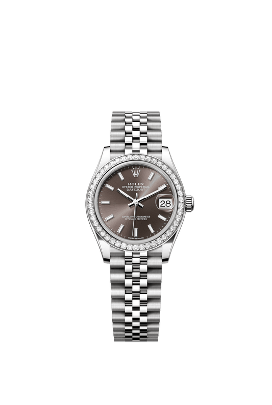 Rolex Datejust 31 31 mm Dark Grey Dial with Diamonds Oystersteel and White Gold Jubilee Bracelet m278384rbr-0020