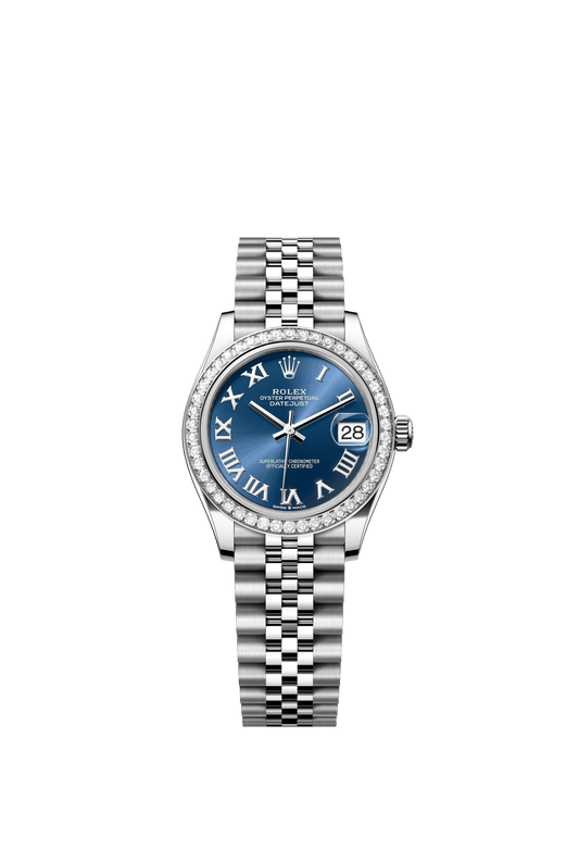 Rolex Datejust 31 31 mm Bright Blue Dial with Diamonds Oystersteel and White Gold Jubilee Bracelet m278384rbr-0037