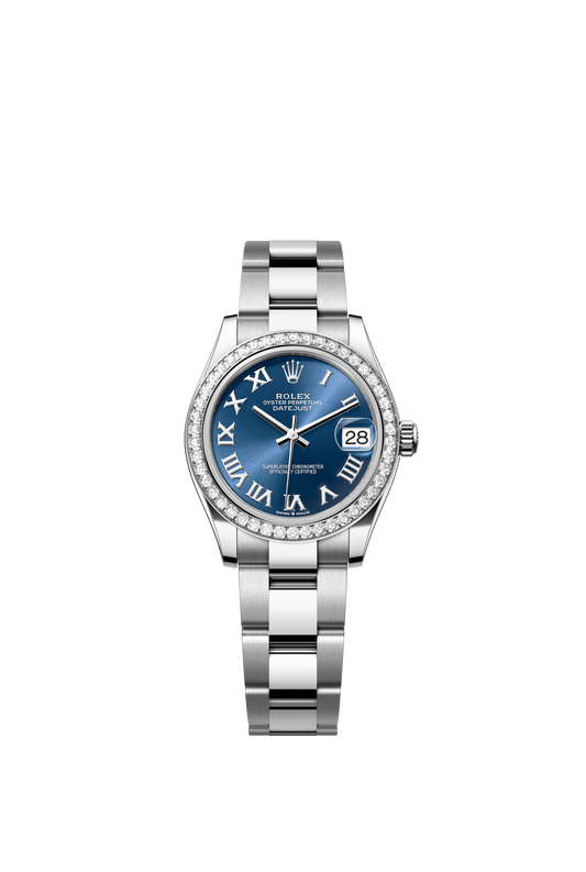 Rolex Datejust 31 31 mm Bright Blue  Dial with Diamonds Oystersteel and White Gold Oyster Bracelet m278384rbr-0038